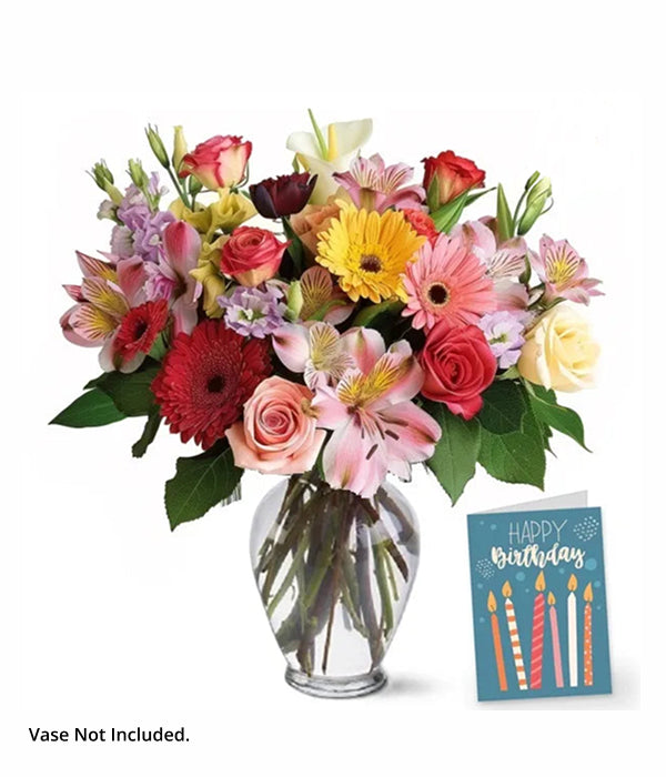 Florist's Choice Birthday Bouquet with Card