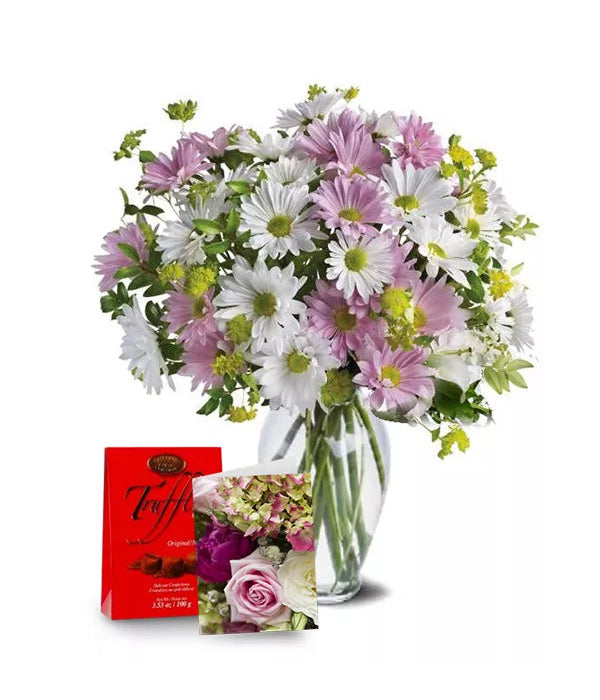 Sweet Blossoms Collection III bouquet with chocolates